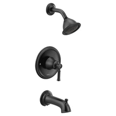 Moen T2183BL Dartmoor One Handle Single Function Bathtub & Shower Faucet in Matte Black (Trim Only)