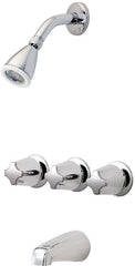 Pfister LG013210 Pfirst Series Three Handle Multi Function Bathtub & Shower Faucet in Polished Chrome