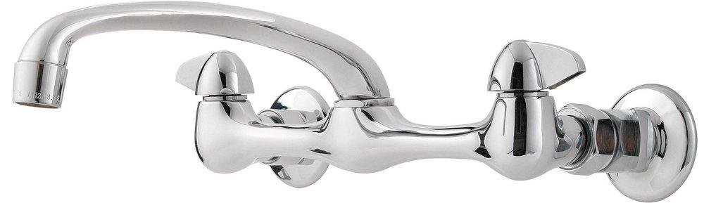 Pfister G127-1000 Pfirst Series Two Handle Kitchen Faucet in Polished Chrome