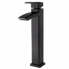 Pfister LG40-DF1B Kenzo Single Handle Vessel Filler Bathroom Faucet in Matte Black