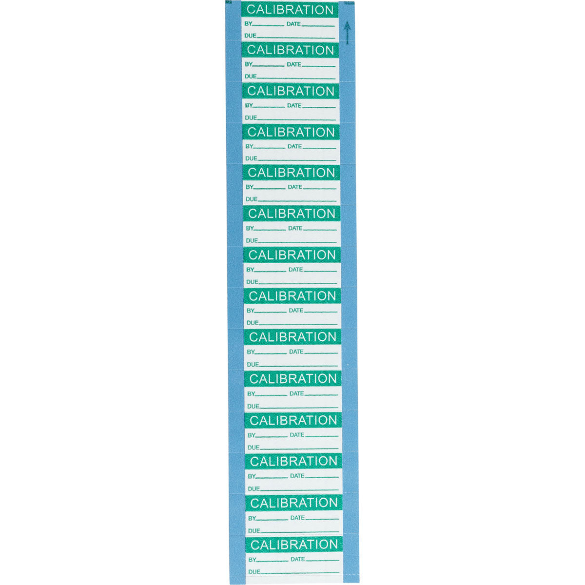 Brady WO-10 Write-On Label Calibration Green on White B-500 Vinyl Coated Fabric