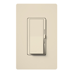 Lutron DVLV-603P-LA 450 W 120 VAC Light Almond 3-Way Magnetic Low Voltage Paddle Switch Preset Dimmer