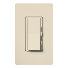 Lutron DVLV-603P-LA 450 W 120 VAC Light Almond 3-Way Magnetic Low Voltage Paddle Switch Preset Dimmer