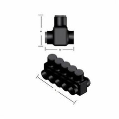 NSI IPLD250-5 IPLD Double Sided Entry Insulated Multi-Tap Connector 6 AWG to 250 kcmil