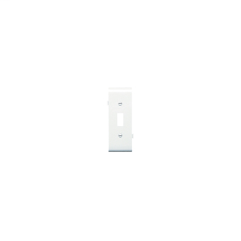 Pass & Seymour PJSC1W 1-Toggle Switch White Smooth Nylon Semi-Jumbo Center Sectional Wallplate