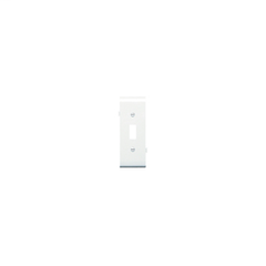 Pass & Seymour PJSC1W 1-Toggle Switch White Smooth Nylon Semi-Jumbo Center Sectional Wallplate