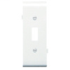 Pass & Seymour PJSC1W 1-Toggle Switch White Smooth Nylon Semi-Jumbo Center Sectional Wallplate