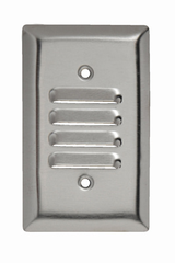 Pass & Seymour SS771 1Gang Wall Plate, Horizontal Louver, Standard - 302/304 Stainless Steel