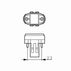 Philips 146837 Short Compact Fluorescent Lamp, 13 W, GX23 CFL-NI Lamp, PLS Shape, 825 Lumens