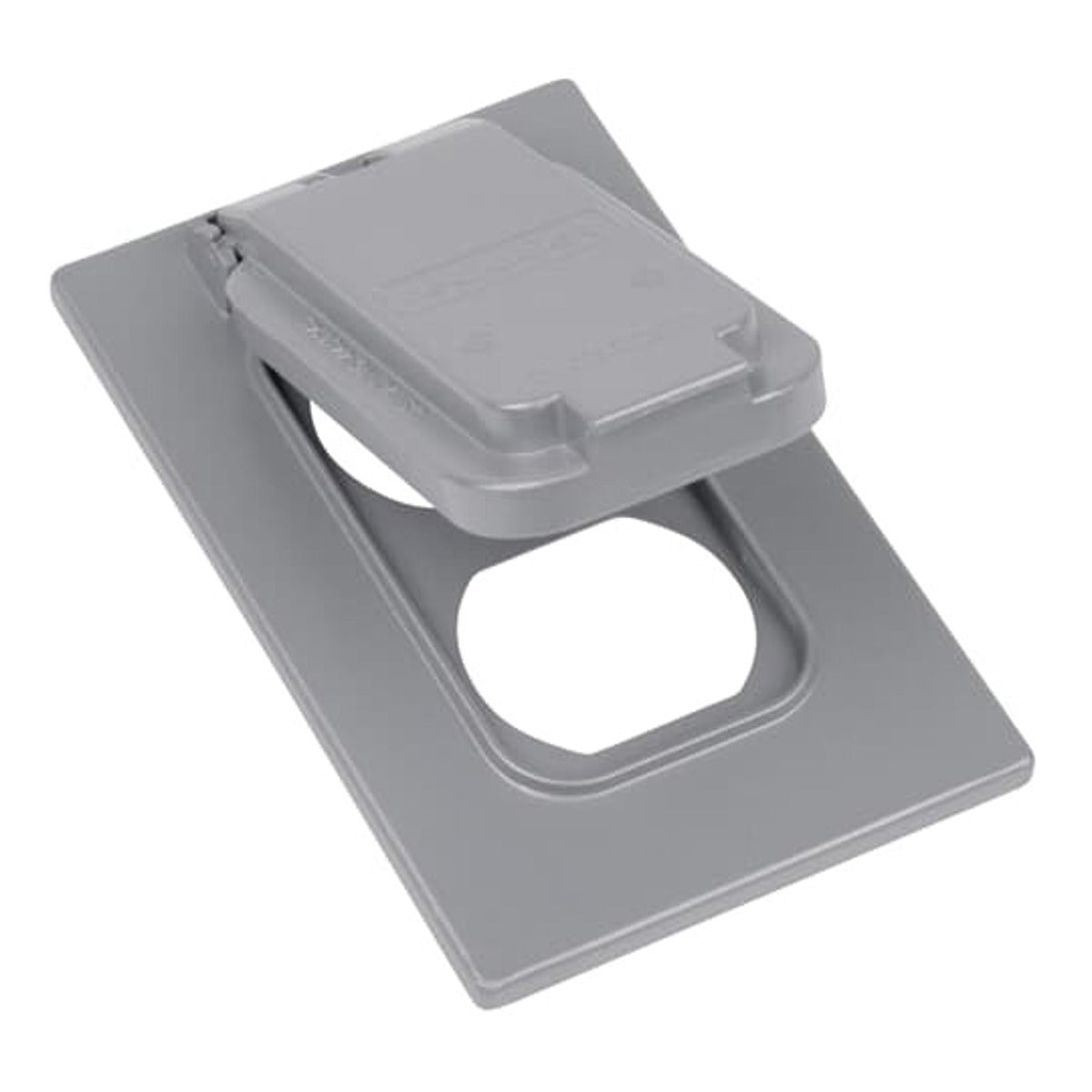 Red Dot CCDV Single Gang Weatherproof Receptacle Cover, Die Cast Aluminum