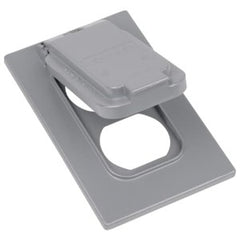 Red Dot CCDV Single Gang Weatherproof Receptacle Cover, Die Cast Aluminum