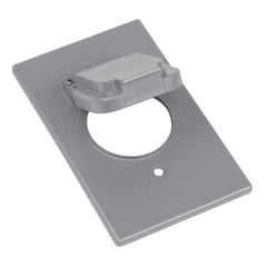 Red Dot CCSV Weatherproof Receptacle Cover, Zinc Alloy, 1 Single Receptacle Cover with 1.59 Inch Diameter Opening Vertical