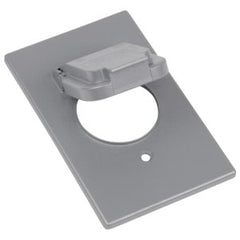 Red Dot CCSV Weatherproof Receptacle Cover, Zinc Alloy, 1 Single Receptacle Cover with 1.59 Inch Diameter Opening Vertical