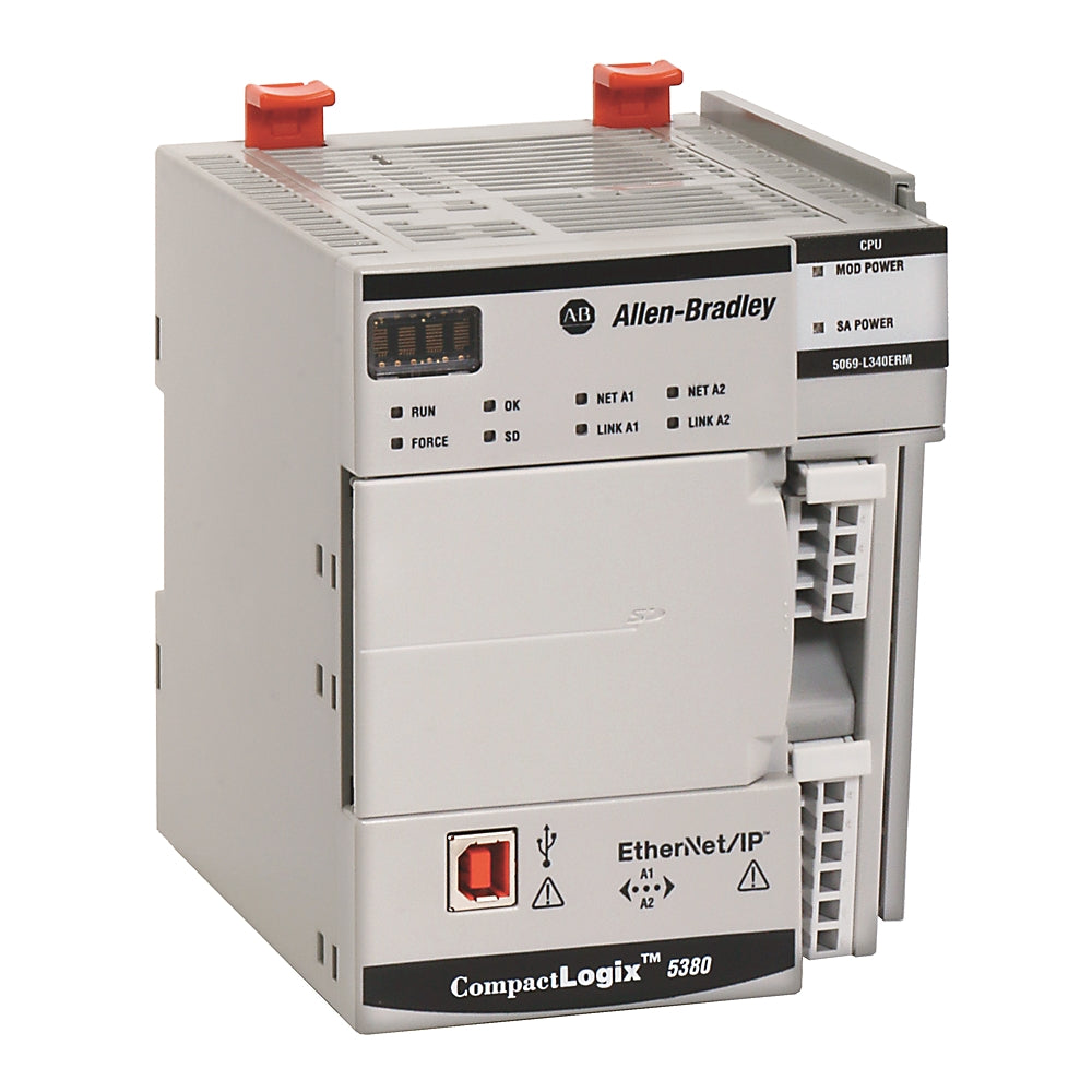 Rockwell Automation 5069-L310ER Controller CompactLogix 5380 1 MB User Memory 8 I/Os 24 EtherNet/IP Devices