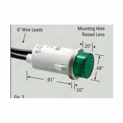 Selecta SL53413-6-BG Indicator Light 125 Volt AC (0.5 Inch) Replacement MPN