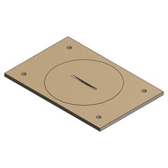 Steel City P-64-2-5/8 Cover Plate for Multi-Gang Floor Boxes for Power and Communications