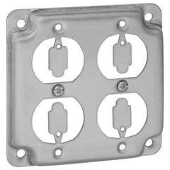 Steel City RS-8 Square Surface Cover Steel 1/2 in. Raised (2) Duplex/Flush Receptacles