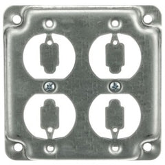 Steel City RS-8 Square Surface Cover Steel 1/2 in. Raised (2) Duplex/Flush Receptacles