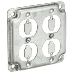 Steel City RS-8 Square Surface Cover Steel 1/2 in. Raised (2) Duplex/Flush Receptacles