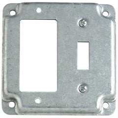 Steel City RS-18-CC Square Cover 4 Square Surface Cover GFCI & Toggle Switch