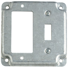 Steel City RS-18-CC Square Cover 4 Square Surface Cover GFCI & Toggle Switch