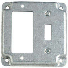 Steel City RS-18-CC Square Cover 4 Square Surface Cover GFCI & Toggle Switch