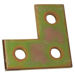 SUPERSTRUT AB219 Plate, Corner, Height 3-1/2 Inches, Length 3-1/2 Inches, Width 1-5/8 Inches, Hole Diameter 1-5/8 Inches, Steel