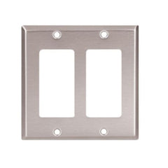 Mulberry 93402 MULBERRY 2G SAT-SS Standard Receptacle Wallplate 4.5 in H x 4.562 in W