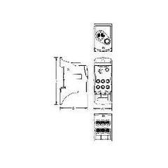 nVent 569020 UDJ125A ERICO Distribution Block DIN Mount 1Pole Gangable 150AMP 600V
