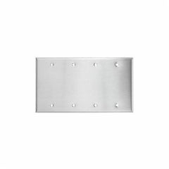 Mulberry 97154 Standard Blank Wall Plate 4 Gangs 8.187 in W x 4.5 in H Replacement MPN