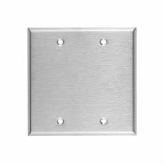 Mulberry 93152 Standard Blank Wallplate 2 Gangs 4.5 in H x 4.562 in W