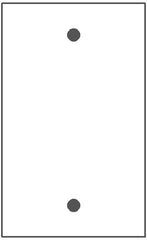 Mulberry 93151 1G SAT-SS Blank Plate