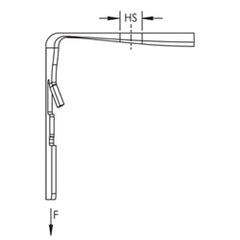nVent CADDY CATHPA4 CAT HP J-Hook Angle Bracket, 150 lb Static Load, 1/4 Hole