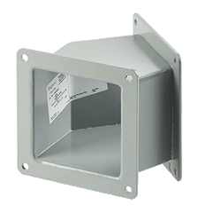 nVent F66WE45 F20 Wireway Elbow 45D 6 x 6 in NEMA 12 Feed-Through Wireway