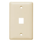 Legrand-On-Q WP3401LA 1-Gang, 1-Port Wall Plate, Light Almond