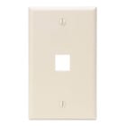 Legrand-On-Q WP3401LA 1-Gang, 1-Port Wall Plate, Light Almond