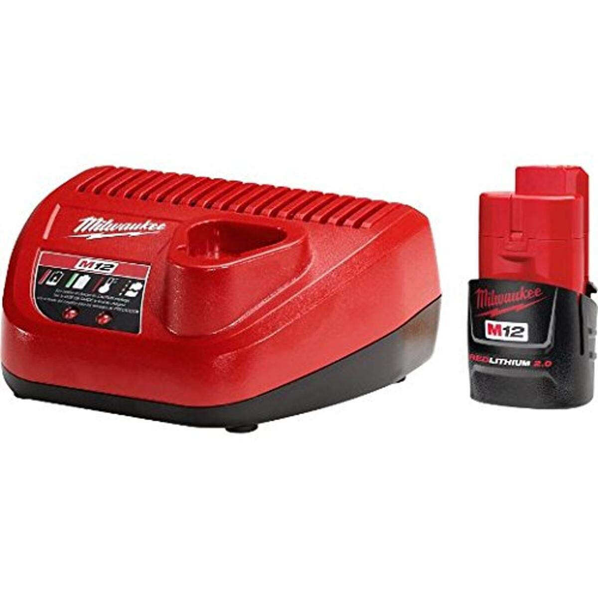 Milwaukee 48-59-2420 M12 2.0 Charger & Battery Kit