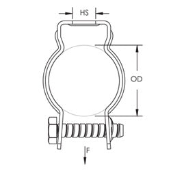 Nvent CD3B Bolt Close Conduit/Pipe Clamp 1-1/2 EMT 1-1/4 Rigid