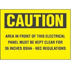 Panduit PPS0710C141 Caution Sign 7 in x 10 in