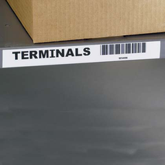 Panduit T100X000VPC-BK Continuous Tape, Vinyl, White, Black, 1, PK1