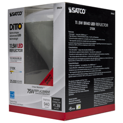 Satco S9634 LED BR40 Reflector 11.5 Watt 120V Dimmable
