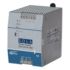 SolaHD SDN20-24-100C Compact DIN Rail Power Supply 24Vdc 20A