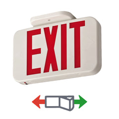 Acuity Brands EXRGM6 Lithonia Thermoplastic LED Exit, AC Only Red/Green Switchable