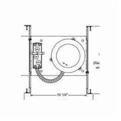 Acuity Brands V6ICW Juno Vulite 6 IC New Construction Hsg, Push-In Electrical Connectors 245GMM