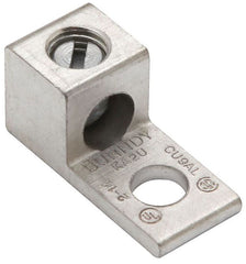 BURNDY KA2U Aluminum Universal Terminal, 1 Hole, 14-2 AWG (Str), 1/4 Stud, 1 Screw