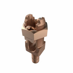 BURNDY K2C28 Mechanical Grounding Connector, Cable to Flat, 1-4/0 AWG, Stud Dia:5/8-11