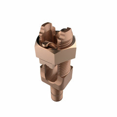 BURNDY K2C28 Mechanical Grounding Connector, Cable to Flat, 1-4/0 AWG, Stud Dia:5/8-11