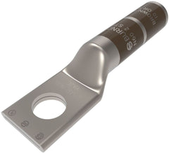 Burndy YA2CTC38 2 AWG CU, One Hole, 3/8 Stud Size, Long Barrel, Internal Chamfer, Tin Plated, UL/CSA, 90?C, Up to 35kV,BROWN Color Code, 10 Die Index.