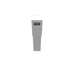 Milbank U5240-O-200S 4 Terminal Ring Type Plain Top 1-200 Ampere Main Breaker Single Pedestal Direct Bury Series Wired 40 Block