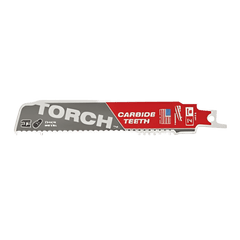 Milwaukee 48-00-5201 The Torch Carbide Teeth SAWZALL Blade 7 TPI 6 In